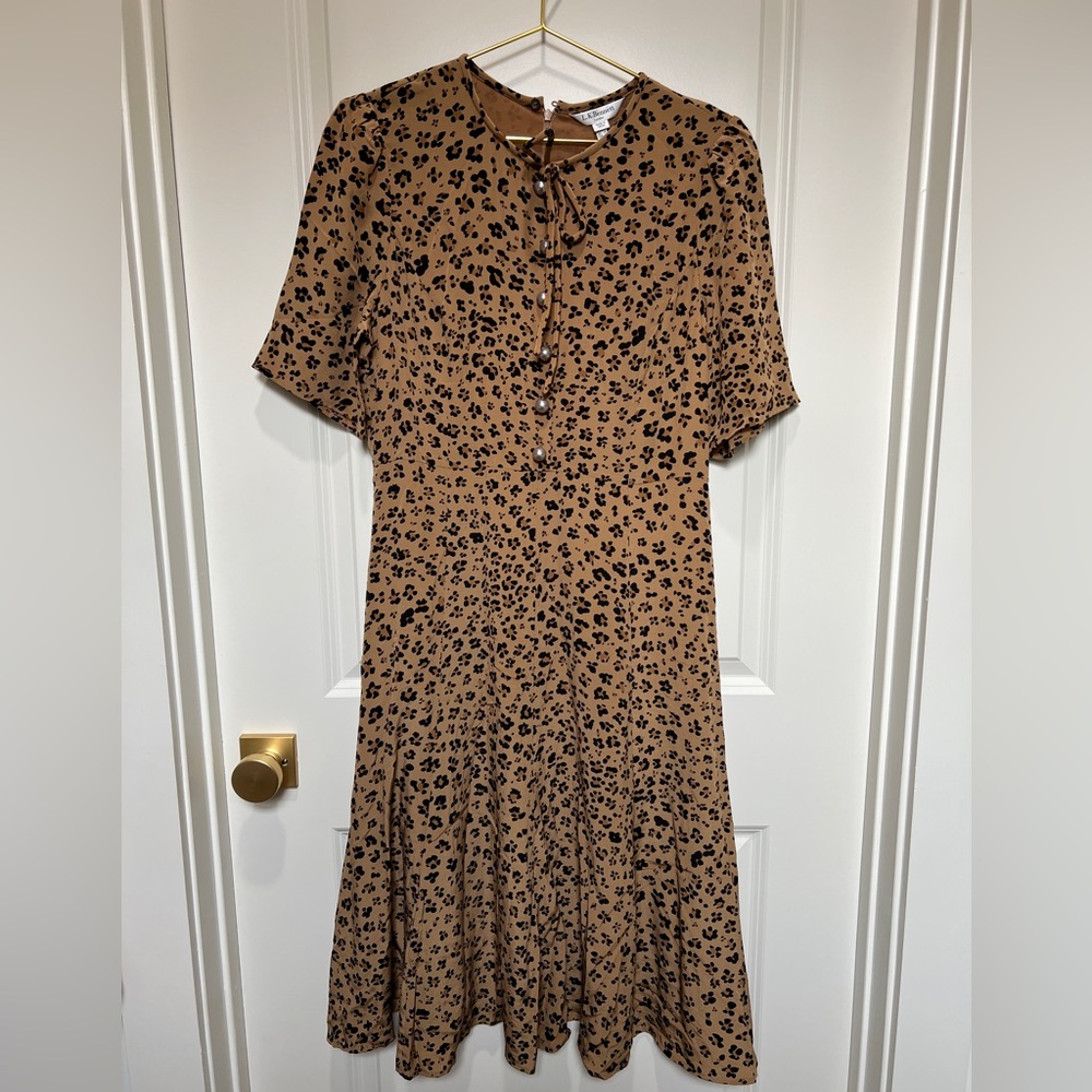 L.K. Bennett Montana Leopard Print Dress